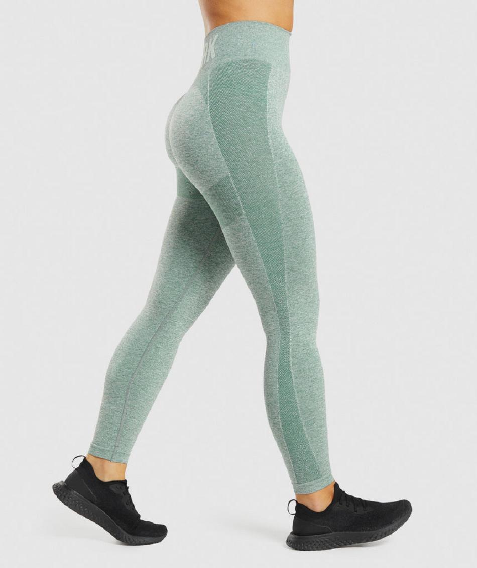 Leggins Gymshark Flex High Waisted Mujer Verde | CO 2948ILH